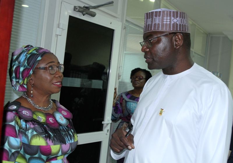 COMMITTEE, 1,1A,1C,  L-R,  Acting  Director General, Securities and Exchange Commission, Ms Mary Uduk with Dr Mohammed Isa-Dutse during the Inauguration of the Steering Committee of Project Lighthouse in Abuja, weekend