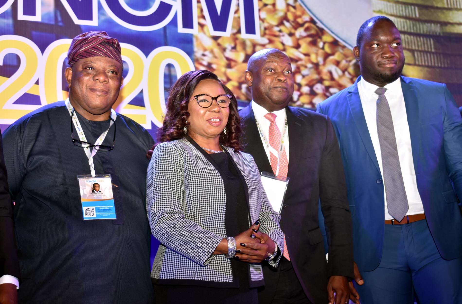 L-R,  CEO Nigerian Economic Summit Group Mr Laoye > Jaiyeola, Acting Director General SEC  Ms Mary Uduk, Managing Partner, > Trans Sahara Investment Corporation Mr Kyari Abba Bukar and CEO AFEX > Commodities Exchange Mr Ayodeji Balogun during the during the > International Conference on Nigerian Commodities Market in Abuja, Tuesday
