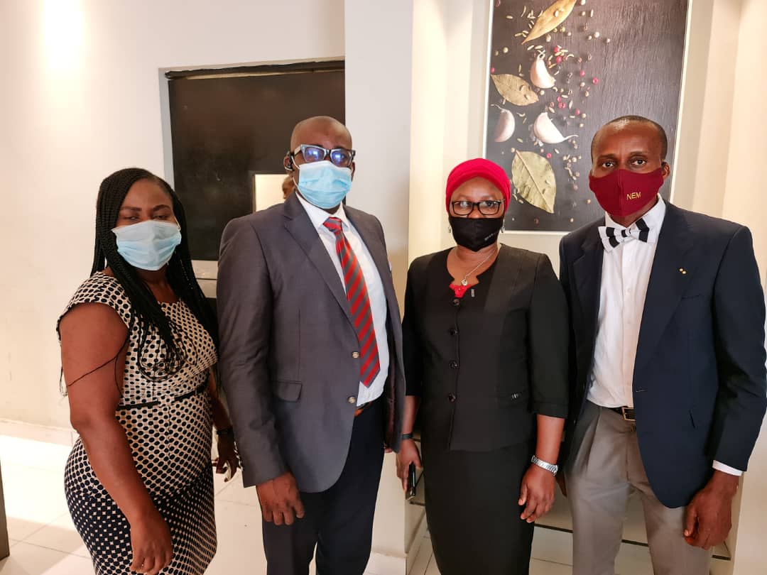 From left: Treasurer, National Association of Insurance and Pension Correspondents, Nkechi Naeche-Esezobor; Divisional Head, Shared Services, Olusanjo Shodimu; Head of Retail Life Operations, Titilola Okunlola and Chairman, Chuks Udo Okonta at the event.