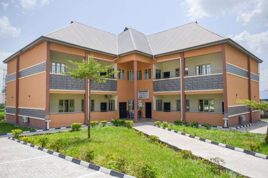 The donated state of the art Information and Communications Technology (ICT) Centre at Enugu State University of Science which comprises five computer laboratories, four smart boards, 62 computing systems, one Wi-Fi lounge, a 100 kva generator, and a new water supply system.