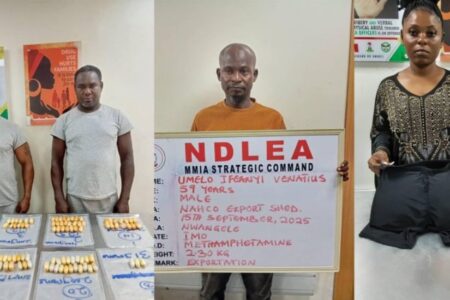 NDLEA Nabs Two Brazil Returnees Over 116 Wraps Of Cocaine, Heroin