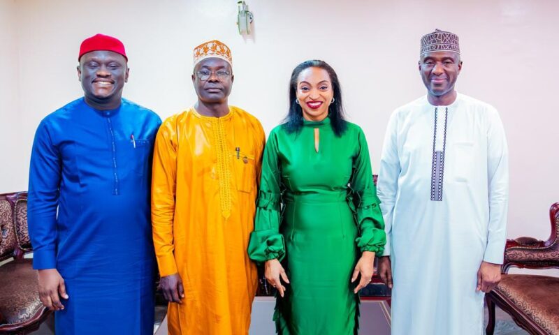 SON DG, Ifeanyi Okeke And Council Chairman During A Courtesy Visit to Honourable Minister of FMITI