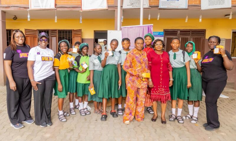 Polaris Bank Champions Girls’ Hygiene Awareness With Female Hygiene Essentials Distribution In Kuramo & Victoria Island Junior And Senior Secondary Schools