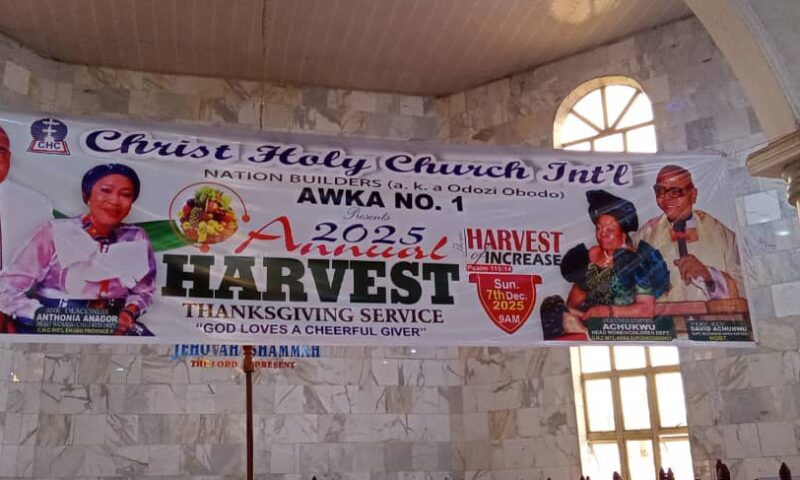 Christ Holy Church  In’t Awka Branch Holds 2025 Thanksgiving Service