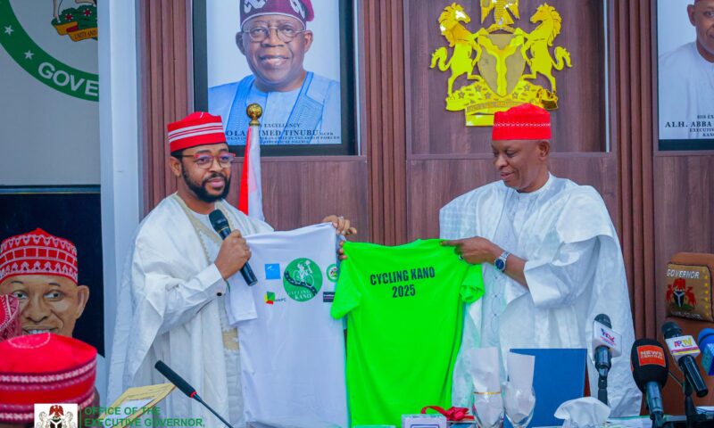 ‎Kano Governor Unveils Cycling Kano 2025 Jersey Ahead Of Saturday’s Event