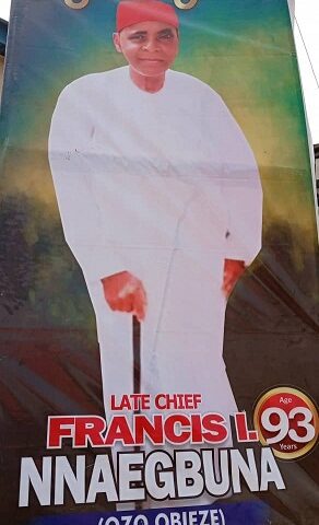 Ozo Francis Nnaegbuna Passes Away At 93